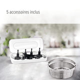 Moulinex I-Companion Touch XL HF9345 Robot de cocina de 3.5 L, acero inoxidable, 14 programas automáticos, wifi, pantalla táctil, 6 accesorios incluidos, apto lavavajillas, app libro recetas
