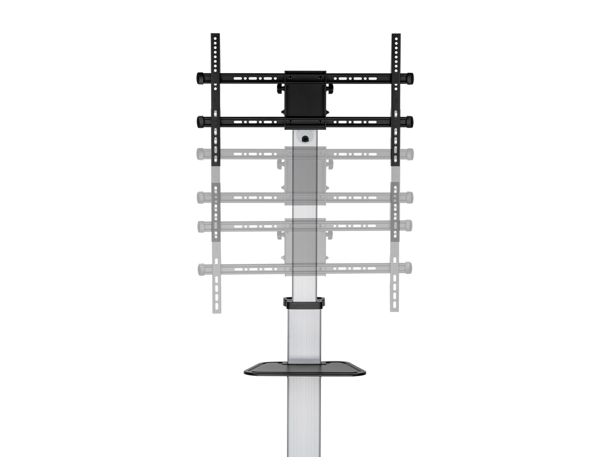 Equip 650630 Soporte de TV con Ruedas 37-86" VESA 600x400 50KG Máx Plata