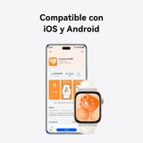 HUAWEI Watch FIT 3 Pantalla AMOLED de 1.82 Pulgadas, Diseño Ultrafino, Llamadas por Bluetooth, hasta 10 días de batería, Compatible con Android & iOS, Blanco Cuero