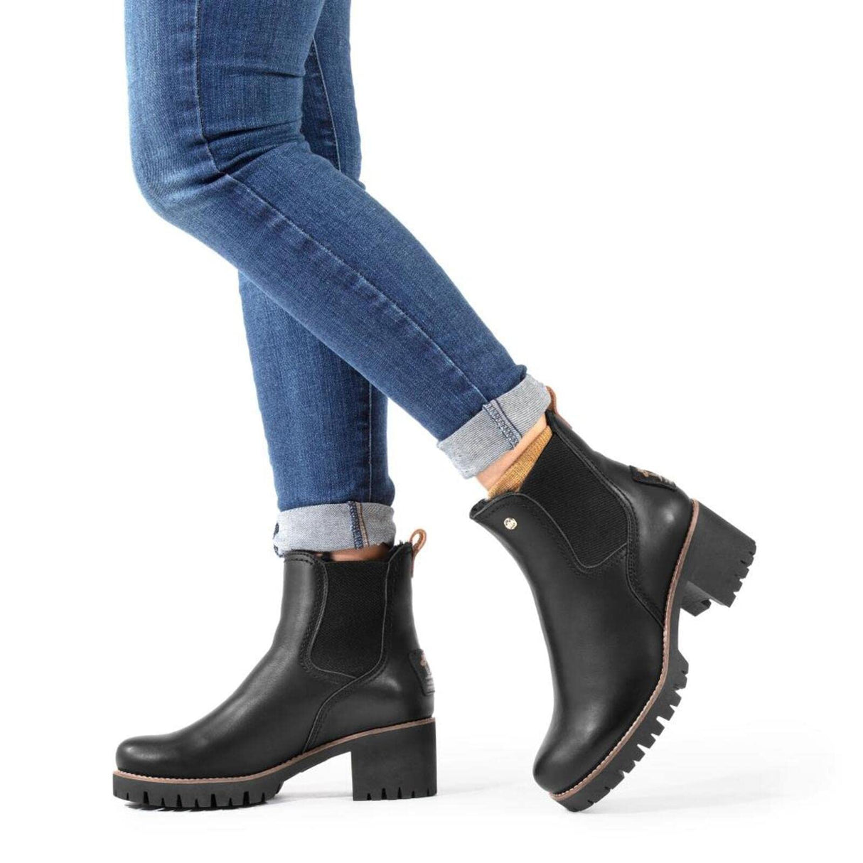 Panama Jack Pia Igloo Trav, Bota Chelsea Mujer, Negro, 37 EU
