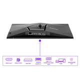 AOC AG326UZD2 Gaming Monitor 32 Pulgadas 240Hz Panel QD-OLED, 0.03ms GtG, HDR500 TrueBlack, G-Sync Compatible, Altavoces, Altura Ajustable, (3840x2160 HDMI 2X 2.1 DP 1x 2.1 USB Hub) Negro