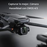 DJI Mavic 3 Fly More Combo - Dron cámara con cámara Hasselblad CMOS 4/3, vídeo 5.1K, detección de obstáculos omnidireccional, 46 min de vuelo, transm. Color GrisCertificado C1