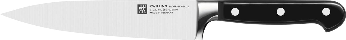 ZWILLING Juego de cuchillos, 3 piezas, cuchillo para manteca de cerdo, para carne, de chef, Mango especial de acero inoxidable/plástico, Professional S