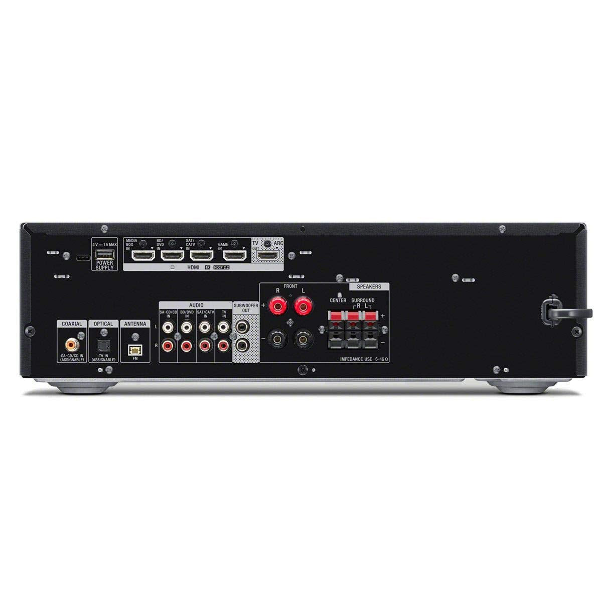 Sony STR-DH590 - Receptor AV (5.2 Canales, Bluetooth, Transferencia 4K, Dolby Vision), Color Negro