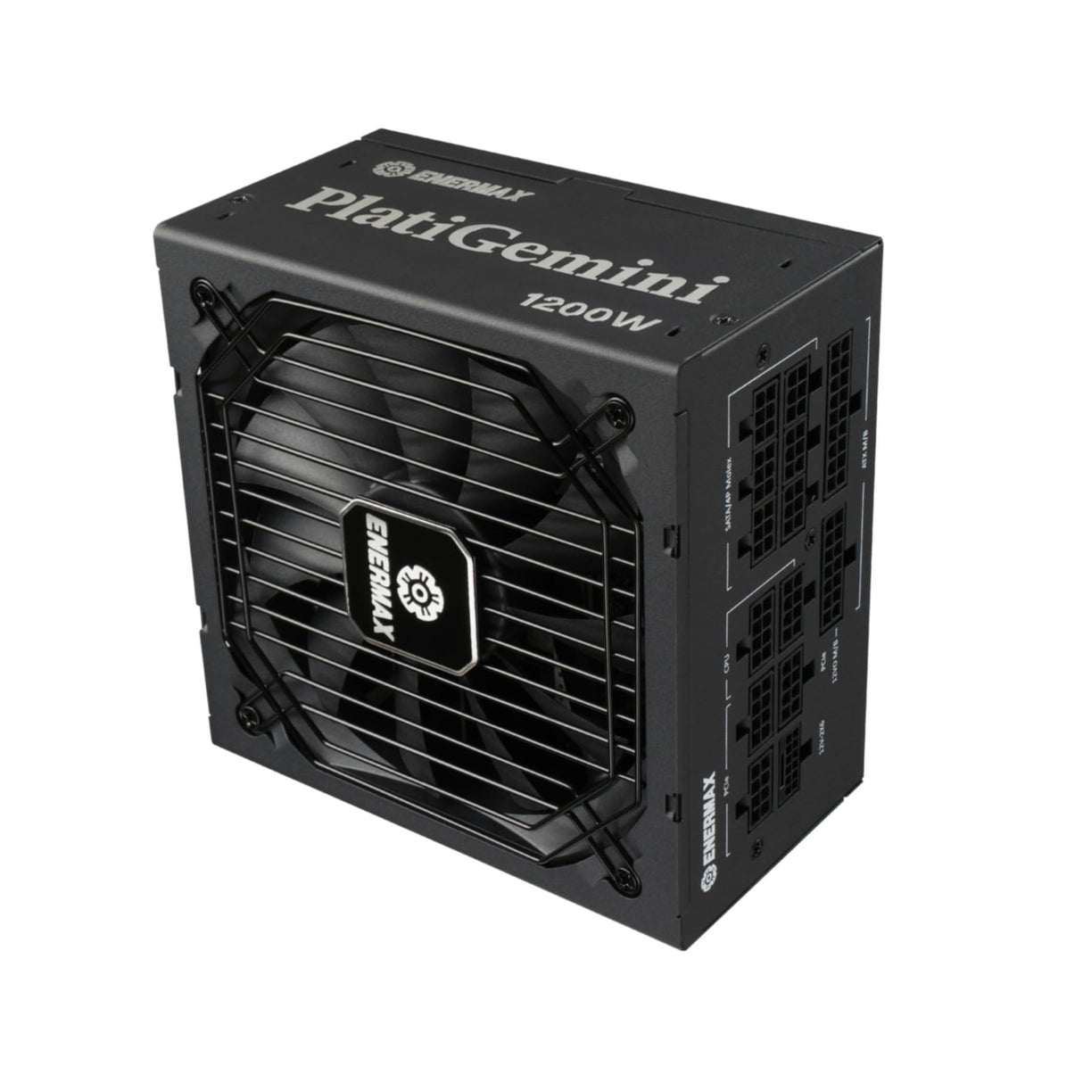 Fuente de alimentación híbrida ENERMAX PlatiGemini ATX 3.1 & ATX12VO 1200W 80PLUS Platinum (Totalmente Modular, 12V-2x6, 60% Semi-sin Ventilador) Incl. GPU WireView; EGN1200P