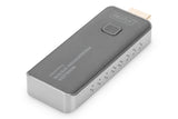DIGITUS DS-55320 Click & Present Mini - Transmisor HDMI para ampliación - Unidad transmisora HDMI para DS-55319 - No Requiere Controladores - True Plug & Play - Plata/Negro