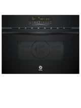 Balay - Microondas multifunción con horno, alto 45 cm, Aqualisis, Control táctil, 15 recetas, Grill, Cristal Negro, 3CW5179N3