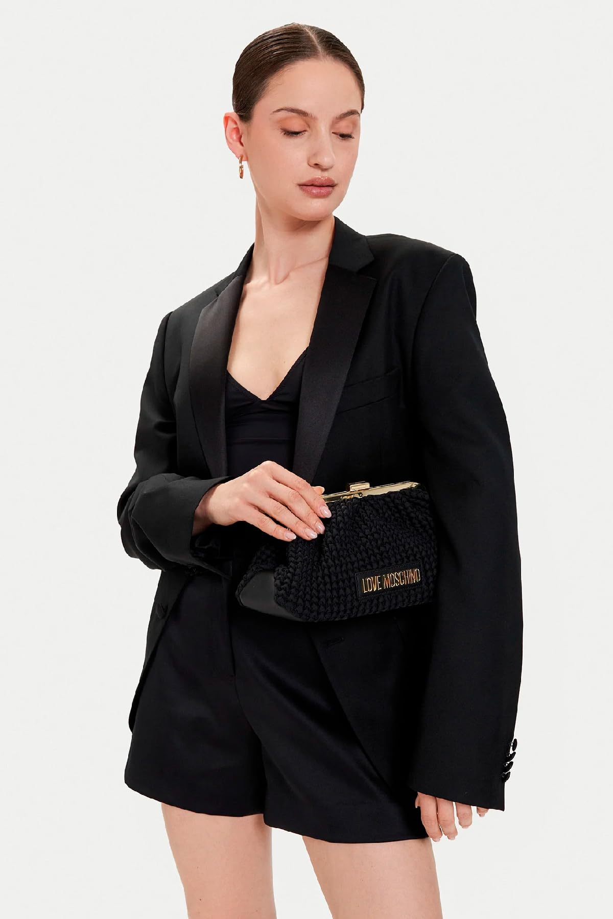 Love Moschino jc4241pp0i, Bolso de Hombro Mujer, Negro, Talla única