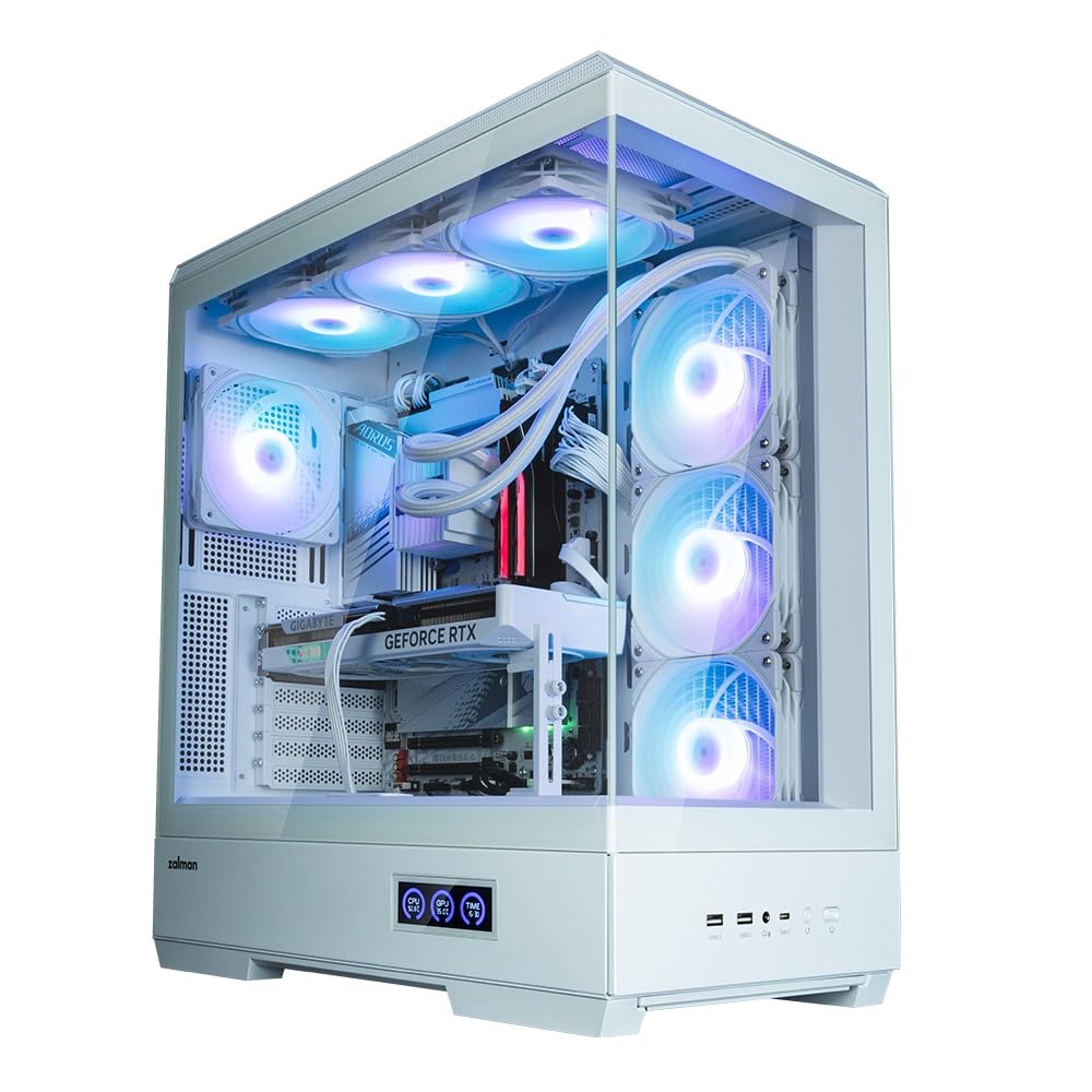 Caja panorámica para PC Zalman P50 DS (Blanco)