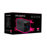 Woxter UPS 2000 VA - Sistema de alimentación ininterrumpida (SAI)(2000VA/1200 Watts, Autonomía Aprox 20-30 Minutos), Color Negro