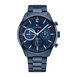 Tommy Hilfiger Reloj Analógico de Cuarzo Multifunción para Hombre con Correa de Acero Inoxidable Azul - 1791945