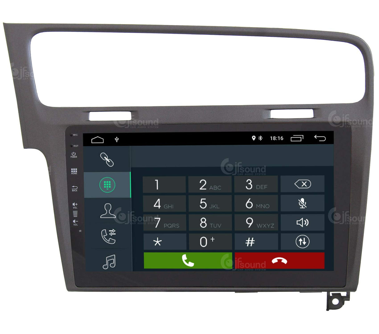 Jf Sound car audio system Radio de Coche Personalizada Golf 7 Android GPS Bluetooth WiFi Dab USB Full HD Touchscreen Display 10”