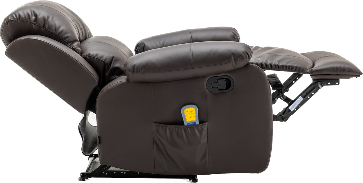 Astan Hogar Sillón Relax con Reclinación Manual (Sistema Pared Cero), Masaje Y Termoterapia, Modelo Ramón AH-AR30910CH