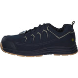 Skechers Malad II, Zapatos de construcción Hombre, Navy/Tan Textile/Synthetic, 41 EU