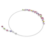Swarovski Collar Gema, Tallas mixtas, Multicolor, Baño de rodio