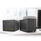 SilverStone Technology 12057 SUGO 14, Chasis Cubo Mini-ITX, Acepta Tarjetas gráficas de tamaño Completo y 3 zócalos/ATX PSU / 240mm AIO, 4 Paneles extraíbles, SST-SG14B