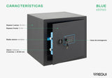 ARREGUI Blue 650160 Caja Fuerte de Acero con Cerradura Electrónica | 38x35x36 cm | 42 L | Caja de Seguridad para Casa y Hogar | Teclado con Códigos Programables | con Llave de Emergencia | grafito