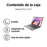 Lenovo IdeaPad Flex 5 Gen 8 Ordenador Portátil Táctil Convertible 14" WUXGA (AMD Ryzen 5 5625U, AMD Radeon Graphics, 16 GB RAM, 512 GB SSD, 60 Hz, Wi-Fi 6, Win 11 Home) Teclado QWERTY Español – Gris