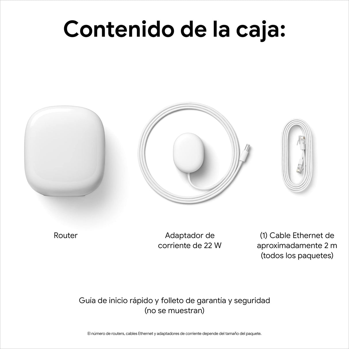 Google Nest WiFi Pro, Wi-Fi 6E: Sistema de Wi-Fi para el hogar fiable con Buena Velocidad y Cobertura en Toda la casa, Router Wi-Fi en Malla, Nieve