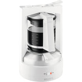 Krups KM468210 - Cafetera de goteo, 850 W, 1 L, acero inoxidable/vidrio, blanco
