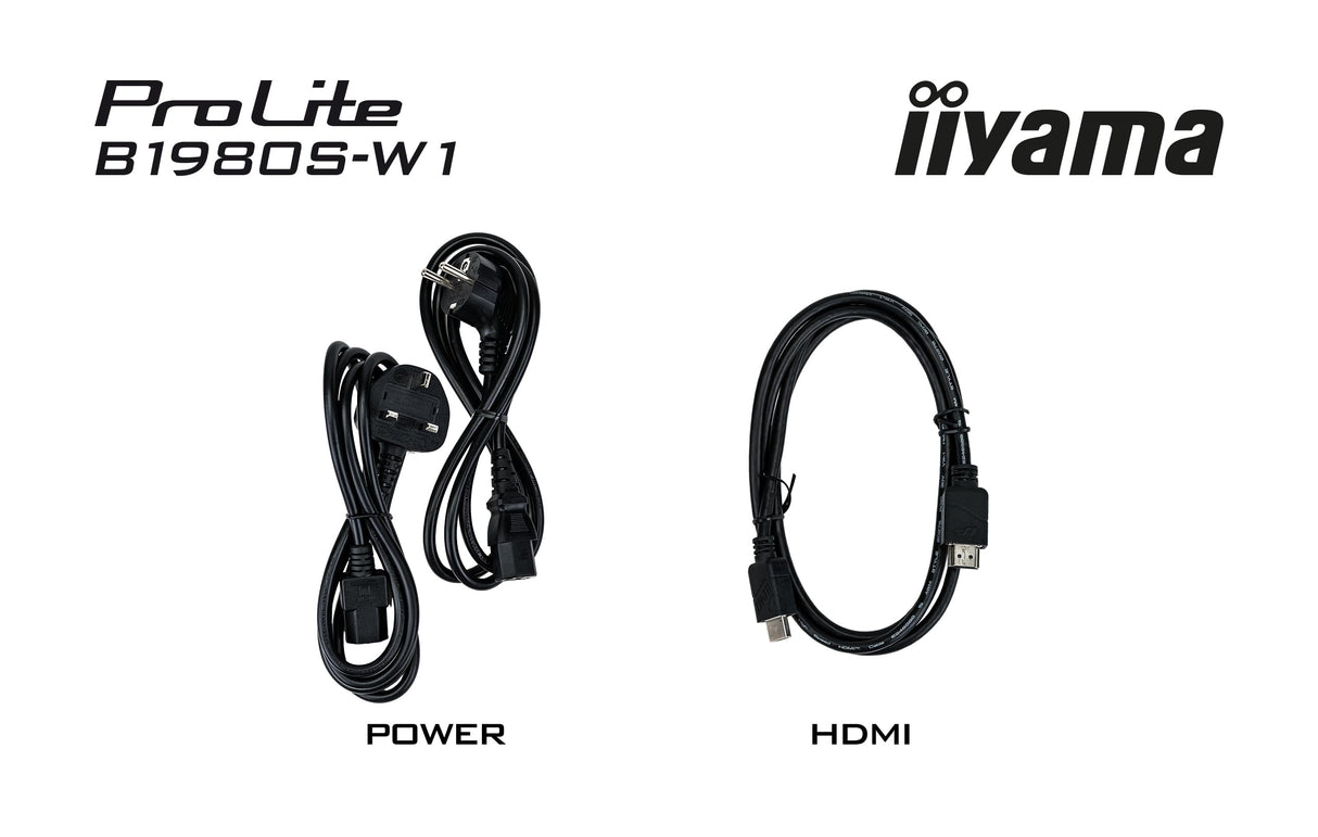 iiyama Monitor de Escritorio, B1980S-W1-19, TN, 1280x1024/75Hz, 1H1DP, HAS