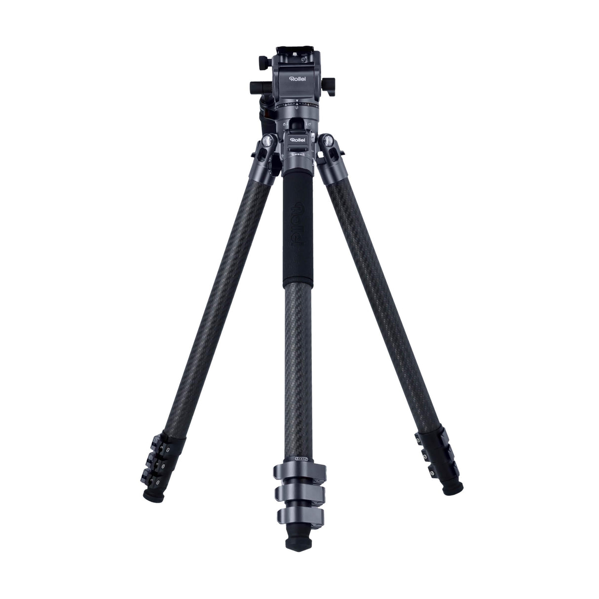 Rollei Easy Traveler Video XL - Trípode de Carbono (6 kg, construcción Estable, Ultraligero, Compacto, función de Bloqueo sin Esfuerzo)