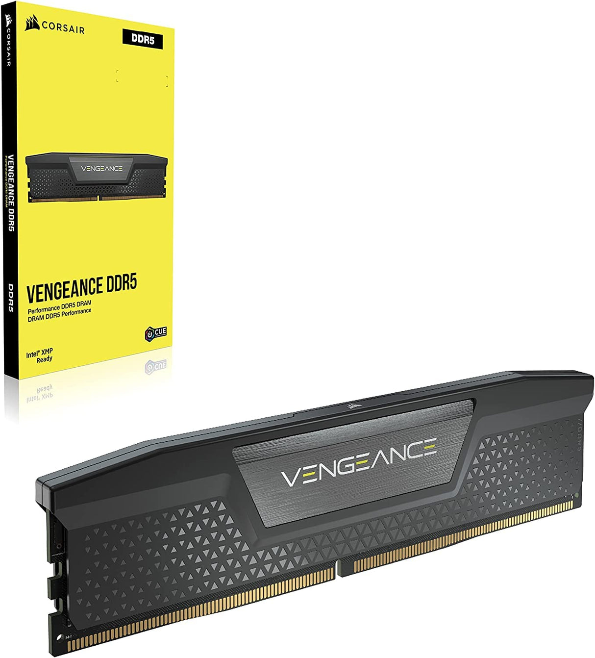 Corsair Vengeance DDR5 64GB (2x32GB) 5200Mhz C40 Memoria per Desktop (Regulación de Voltaje a Bordo, perfiles XMP 3.0 Personalizados, Factor de Forma Compacto, Optimizadas para Intel) Negro