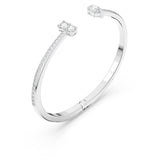 Swarovski Brazalete Mesmera Attract, Tallas mixtas, Blanco, Baño de rodio