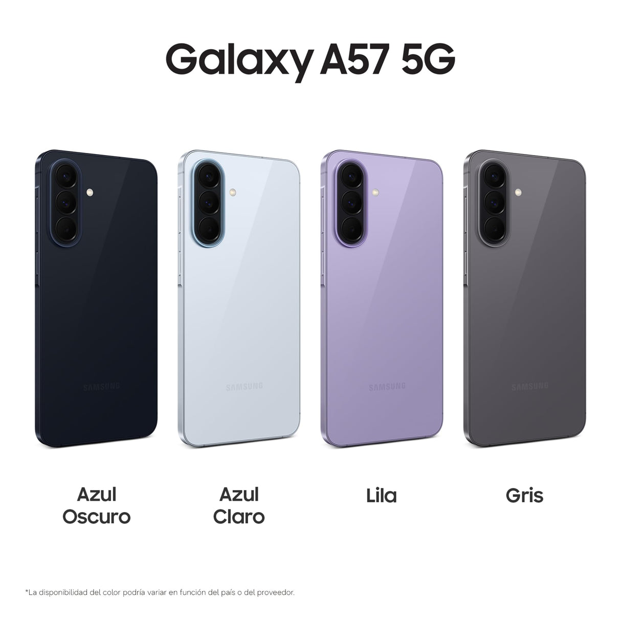 Samsung Galaxy A57 5G, 128GB, Móvil Fino con IA, 8GB, Gran Angular 50MP, Autonomía 2 Días, Batería 5000mAh, IP68, Garantía del Fabricante 3 Años + 1 Año Extra, Color Azul Claro (Versión Española)