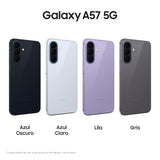 Samsung Galaxy A57 5G, 512GB, Móvil Fino con IA, 8GB, Gran Angular 50MP, Autonomía 2 Días, Batería 5000mAh, IP68, Garantía del Fabricante 3 Años + 1 Año Extra, Color Gris (Versión Española)