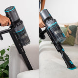 Cecotec Aspirador Escoba sin Cable Conga Rockstar 2500 Thunder Flex Animal. Ciclón Paralelo, 400W, 30 kPa y 122 AW, 65mins de Autonomía Máxima, Tubo Flexible, Cepillo Jalisco y Accesorio Animales