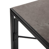 Versa Jack Escritorio Plegable para el Ordenador, Mesa para la Habitación o Estudio. Mesa Gaming, Medidas (Al x L x An) 74 x 45 x 90 cm, Madera y Metal, Color Gris