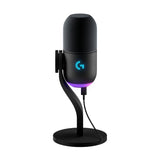 Logitech G Yeti GX, micrófono dinámico RGB con LIGHTSYNC para gaming, micrófono USB para streaming, supercardioide, Plug and Play USB para PC/Mac - Negro