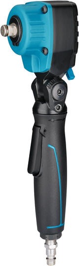 Hazet Llave de impacto neumática Twin Turbo 9012ATT | Max par de apriete 550 Nm| acodado- para accionar uniones atornilladas de pinzas de freno y uniones atornilladas de difícil acceso