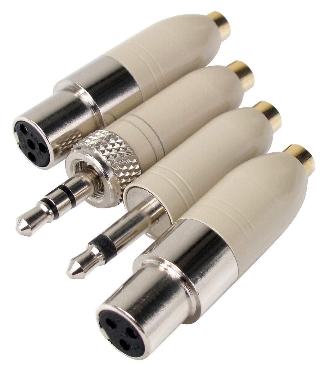 Pronomic Micrófono de Diadema HS-31 EA - Atención Accesorios: Solo Compatible con ciertos transmisores inalámbricos (no incluidos) - Incluye Protector de Viento y Adaptador Intercambiable - Beige