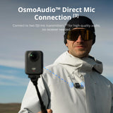 DJI Pack Aventura Osmo 360, cámara 360 con Imagen 360° de 1 Pulgada, Vida útil de batería extendida con 3 baterías, Video 360° en 8K Nativo, cámara de acción para Deportes, vlog