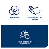 Tork 473474 Reflex Papel de secado Extra/Advanced / 2 capas/Papel multiuso compatible con el sistema M3 / 9 bobinas x 67 m de largo/color blanco
