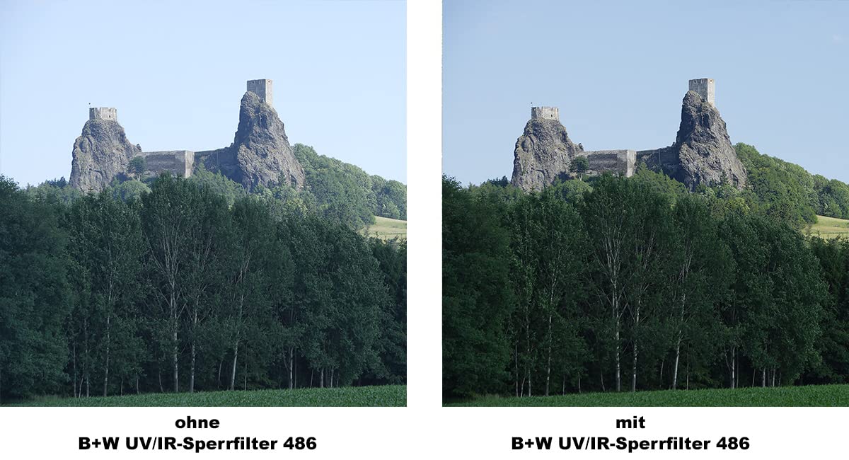 B+W Filtro de Bloqueo UV/IR 486 MRC Basic, 77 mm