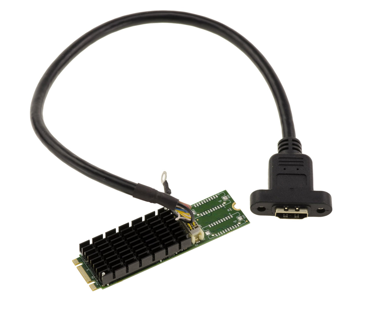 KALEA-INFORMATIQUE Tarjeta gráfica HDMI 4K UHD 3840x2160 en Puerto M2 M Key con chipset SiliconMotion SM768