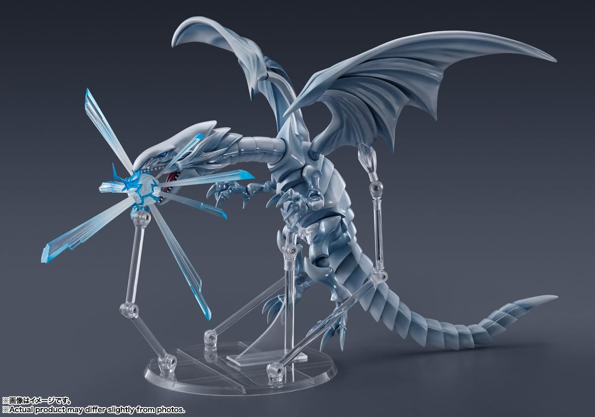 TAMASHII NATIONS Yu-Gi-Oh! Duel Monsters Dragón Blanco de Ojos Azules, Figura de acción Bandai Spirits S.H.MonsterArts