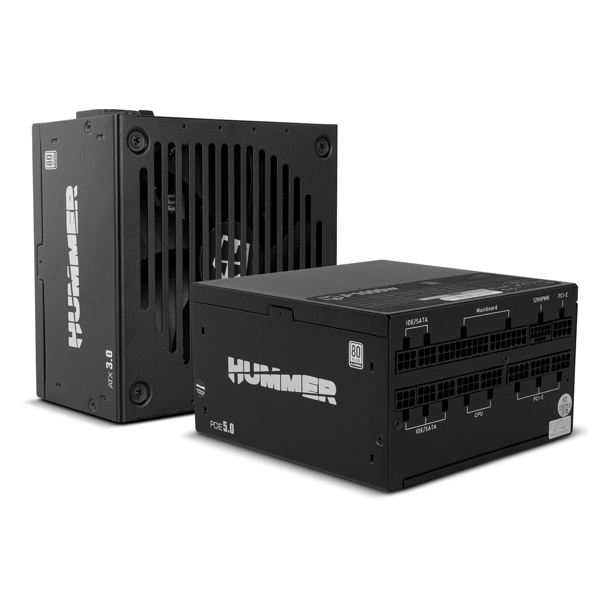 NOX XTREME PRODUCTS Hummer P 1000W 80 Plus Platinum - Fuente de Alimentación 1000W, ATX, EPS, S-ATA, 3.0 12V, Ventilador ultrasilencioso de 140mm, condensadores electrolíticos TEAPO, Color Negro