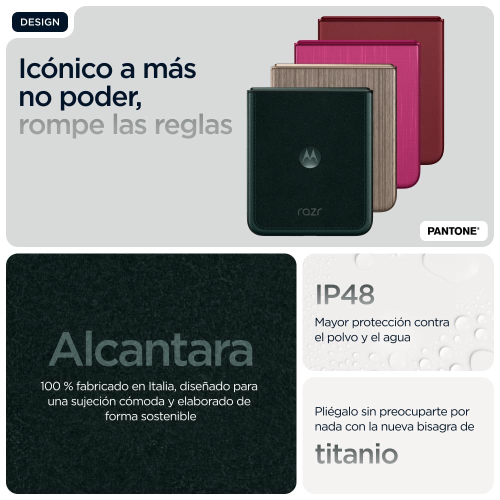 Motorola rarz 60 Ultra, 32GB (16GB+16GB RAM Boost)/512GB Scarab, Sistema de cámaras de 50MP con Moto ai, batería 4500 mAh, cárga rápida de 68W, Snapdragon 8 Elite, + Moto Tag