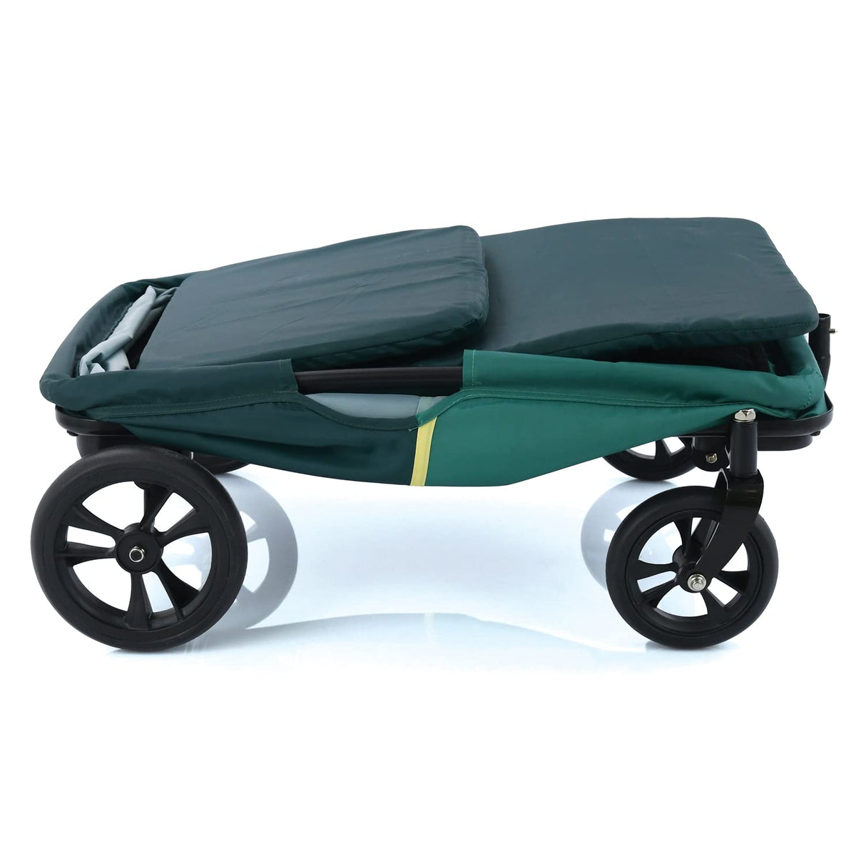 hauck Eco Light Carro Playa, Carro Transporte Playa con Asiento para 1 Niño, Carro para Niños Plegable, Carro Plegable hasta 50 kg, Verde