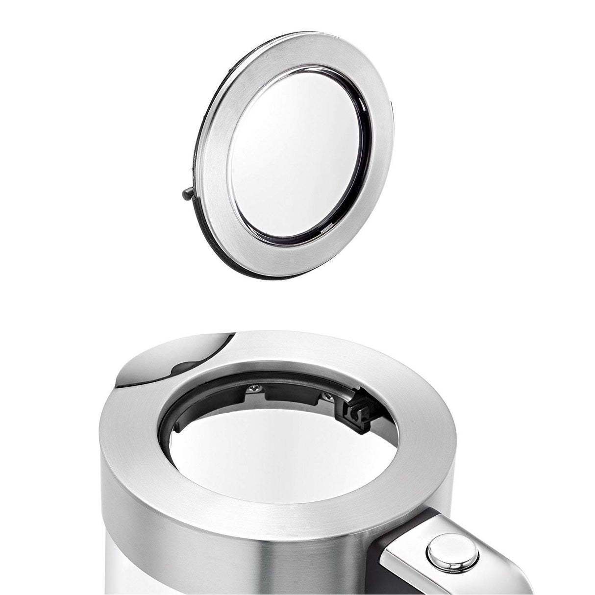 WMF Lono - Hervidor, 3000 W, 1.7 litros, Acero Inoxidable, Plateado/Transparente