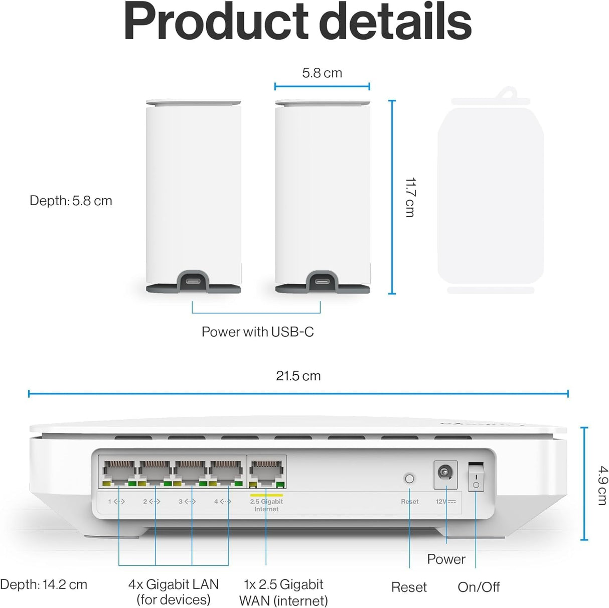 Linksys Sistema de Malla Wi-Fi de Doble Banda Velop Micro 6, Router Wi-Fi 6, Velocidad de hasta 3 Gbps, Alcance de 465 sq, Soporte para más de 150 Dispositivos, reemplaza el Router y el Amplificador