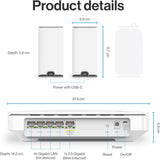 Linksys Sistema de Malla Wi-Fi de Doble Banda Velop Micro 6, Router Wi-Fi 6, Velocidad de hasta 3 Gbps, Alcance de 465 sq, Soporte para más de 150 Dispositivos, reemplaza el Router y el Amplificador