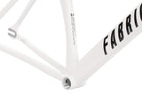FabricBike Aero - Cuadro para Bicicleta Fixie, Fixed Gear, Single Speed, Cuadro de Aluminio y Horquilla de Carbono, 5 Colores, 3 Tallas, 2,145g (Talla M) (Glossy White & Black, M-54cm)