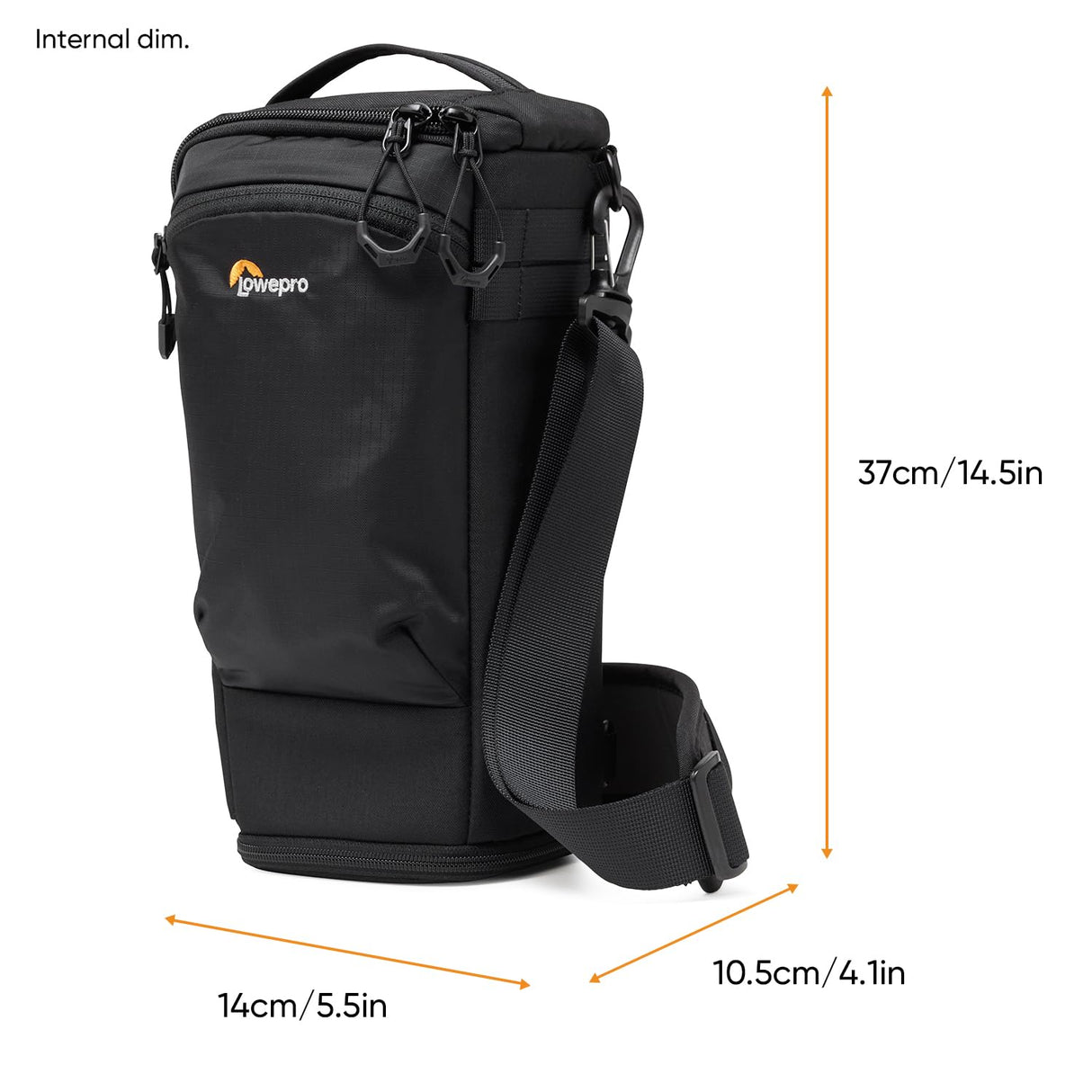 Lowepro ProTactic TLZ 75 Slim AW III Toploader Camera Bag, Camera Case for DSLR, Mirrorless, Vol. 4.5L, Dim: 37x10.5x14cm for Cameras w/Lens Attached, Modular Shoulder Bag, for Photographer/Video