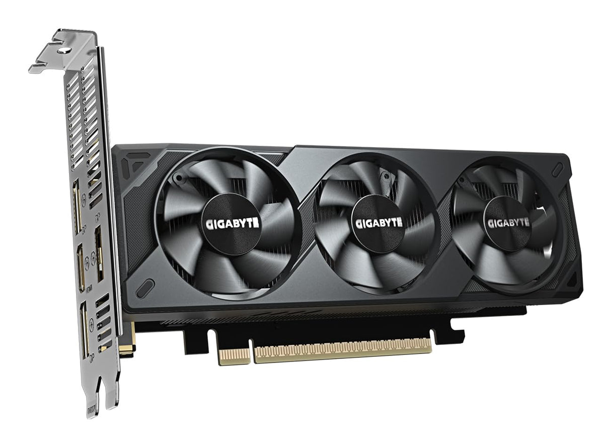Gigabyte GeForce RTX 5060 OC Low Profile 8G Tarjeta Gráfica - 8GB GDDR7, 128bit, PCI-E 5.0, 2512 MHz Frecuencia del núcleo, 3 x DisplayPort, 1 x HDMI, GV-N5060OC-8GL