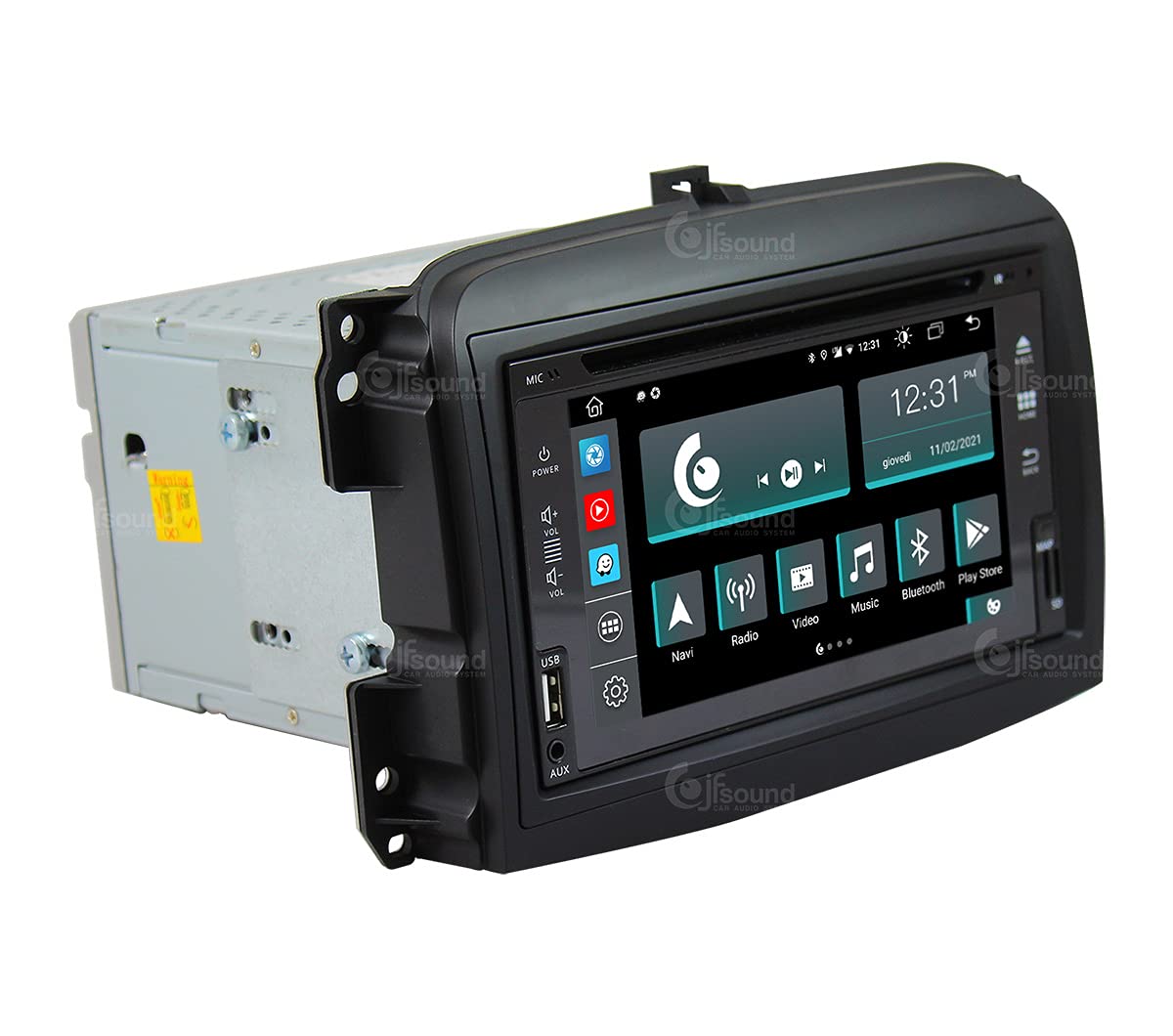 Autorradio de Ajuste Personalizado para Fiat 500L Pre-Restyling Android GPS Bluetooth WiFi Dab USB Pantalla táctil Full HD 6,2" procesador de 8 núcleos y comandos de Voz